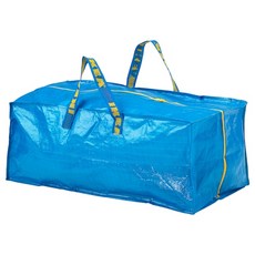이케아 IKEA 정품 카트용 가방 대형 장바구니 시장 쇼핑백 타포린백, 1개, 블루