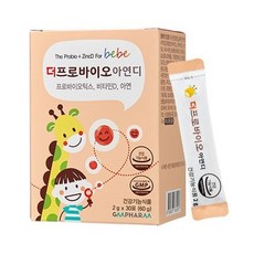 지엠팜 유아용 더프로 바이오 아연디 유산균, 2g, 30개