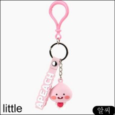 MS 카카오 리틀프렌즈 캐릭터키링 실리콘키링 리틀어피치 1개 열쇠고리키홀더 이니셜