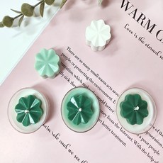 실리콘몰드 - 네잎클로버 15구 석고 캔들 비누몰드 캔들 디퓨저 비누 만들기 재료