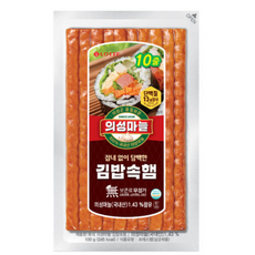 롯데 의성마늘 김밥속햄, 4개, 100g