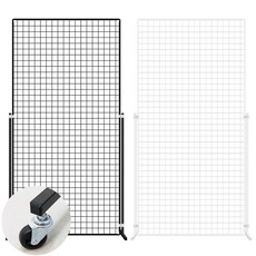 fan메쉬망
 이동식 메쉬망 진열대 (망-다리-바퀴세트)-900x1800mm 화이트 1개