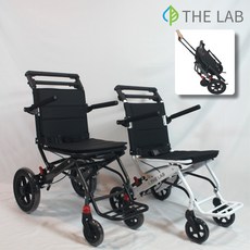 여행용휠체어 휴대용 경량 접이식 가정용 소형 초경량 휠체어 7kg 더랩, 경량형+휠체어방석, 1개