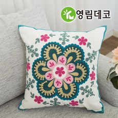꽃자수쿠션