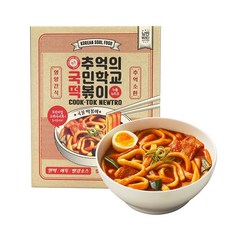 추억의 국민학교 떡볶이 국떡 누들 뉴트로 550g, 1팩