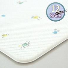 다온 베이직 12T 양면 쿠션 PVC 놀이방매트 거실매트 어린이집 유치원 돌봄교실 강아지매트, CHECK, 7 양면.꿀벌.12T 135(Small Size)