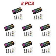  PC 케이스 섀시용 스마트 지능형 리모컨 RGB 컨트롤러 ARGB 냉각 선풍기 4 핀 PWM 5V 3 1 8 개, [05] Style A 8pcs 
