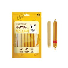 바우와우 영양만점 간편한 강아지 간식 치즈 소시지 14p x 3봉 42p, 3개