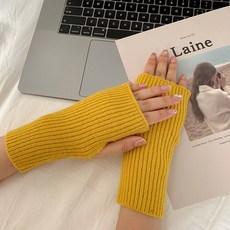따뜻한 가짜 소매 니트 털실 소매 토시 팔토시 가을 겨울 스웨터 토시 팔토시 손목 보호대 여글씨 손가락 장갑