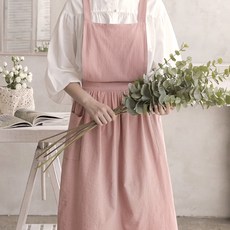 이로다 아침에 앞치마 프릴 면 앞치마 유치원 어린이집 교사용 카페 공방