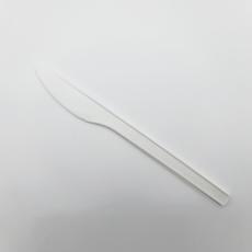 이솔산업 생분해성 옥수수 친환경 PLA 일회용 나이프 (백색) 1세트, 100개