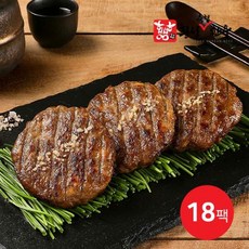 [프레시지(신)] 횡성축협 한돈한우 직화 떡갈비 160g X 18팩, 18개, 상세 설명 참조