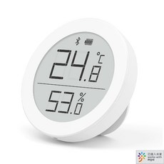 클리어글래스 E-ink 스마트 블루투스 온습도계 (M 미지아 H 애플 홈킷 지원), M 미지아