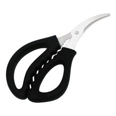 새우 껍질 벗기는 주방 가위 도구 해물 팔꿈치 음식 랍스터, 1개, 1.Scissors Black