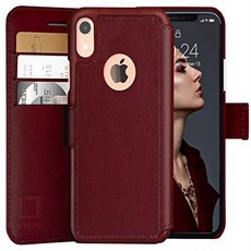 LUPA iPhone XR Wallet case Durable and Slim Lightweight with Classic Design Ultra-Strong Magnetic, 1