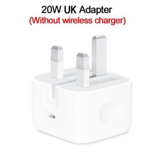 마그네틱 15W 무선 충전기 아이폰 12 프로 미니 Magsafe 빠른 충전 도킹 빠른 20W EU 영국 미국 플러그 PD, 02 UK Plug