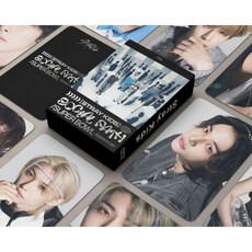 Kpop 스트레이 키즈 2023 5 스타 돔 투어 로모 카드 소셜 패스 슈퍼볼 포토카드 학생 기프트 카드 박스당 55 개, 09