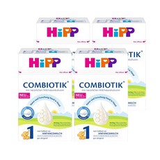 힙 분유 콤비오틱 1단계, 600g, 4개