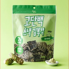부각앤칩
 부각앤칩 고단백 스낵 김부각 와사비맛 50g 6개