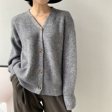 폴로걸즈가디건그레이