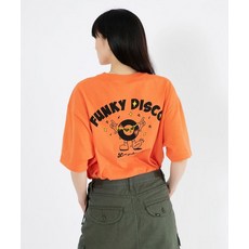 LEE 펑키 디스코 그래픽 티셔츠 오렌지 LE2302ST16OR