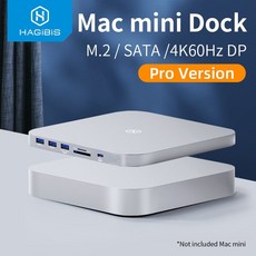 조립식앵글 정리 선반 철제 스탠드 Hagibis-USB C 허브 맥 미니 M1/M2 용, MC25 프로 DP, 1개