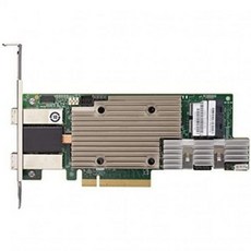 Broadcom MegaRAID SAS 9380-8i8e - 스토리지 컨트롤러(RAID) 8채널 SATA/SAS 12Gb/s 로우 프로파일 1200MBps RAID 0 1, 1개