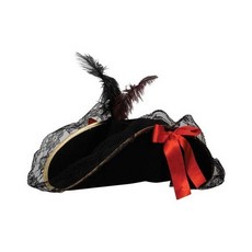 Wicked Costumes Pirate Hat Female Outfit Accessory for Nautical Marine Sea Fancy Dress