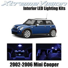 Xtremevision 인테리어 LED 미니 쿠퍼 2002-2006 (7 피스) 퓨어 화이트 인테, 상세내용참조