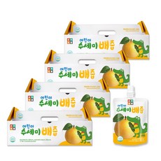 순수식품 어린이 수세미 배즙 100ml, 수세미 + 배 혼합맛, 120개