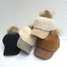 방울캡 챙넓은 양털 뽀글이 골덴 코듀로이 볼캡 모자