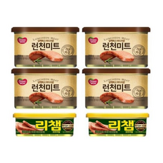 동원 런천미트 햄통조림 200g x 4p + 리챔 오리지널 햄통조림 120g x 2p, 1세트