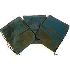 3 팩 HUNTER GREEN 나일론 드로 스트링 백팩 Sackpack Tote 드로 스트링 짐 가방-다양한 색상 중에서 선택하세요! (Regular Hunter Green)
