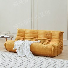 리네로제 토고 가죽소파 LIGNEROSET TOGO 1인용 거실 모듈쇼파, 하나의, 02.옐로우 수입 스웨이드