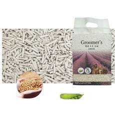  라벤더향 고양이 천연 완두 두부 모래 7Lx6개 응고형 콩비지 분변처리 탈취 