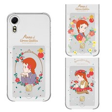 갤럭시X커버5 (G525) 빨강머리앤 플라워앤 에어쿠션 카드 젤리 투명 케이스 포켓몬폰1 키즈폰