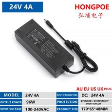 직류전원장치 LED 스트립 조명용 충전기 컨버터 어댑터 전원 장치 DC 5V 9V 12V 15V 18V 24V AC 100V-240V 1A 2A 3A 5A 6A 8A 10A, AU Plug, 14.24V 4A 96W, 1개