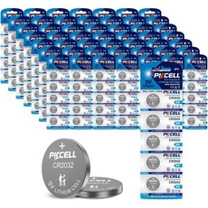 PKCELL CR2032 배터리 ECR2032 DL2032 3V 리튬배터리 5pc1card, 250개