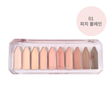 투쿨포스쿨 프로타주 팔레트 무드펜라이너 공기처럼 가볍고 부드러운 발색, 1개, 01 피치플레인