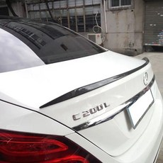 벤츠 W205 쿠페 2015-2017 C63 AMG C200 C250 C350 용 카본 리어 스포일러 C 클래스 2 도어 4 스타일, 4-Door 포지드 카본