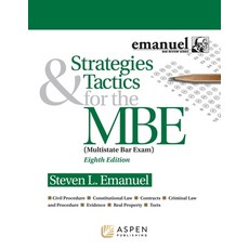 (영문도서) Strategies & Tactics for the MBE Paperback, Aspen Publishing, English, 9781543839395