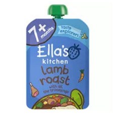 Ella's Kitchen 엘라스키친 램브 로스트 디너 베이비 파우치 7개월이상 130g 4팩, 4세트