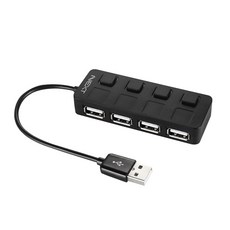 NEXT 204UH NEW/USB2.0 4포트 무전원 허브/개별 전원 포트 지원/피그테일 타입/케이블 일체형/USB 포트 확장, 단품