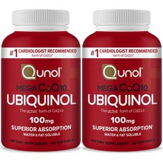 Ubiquinol 코큐텐 100mg x 60연질캡슐 x 2병, 60정, 2개 - ubiquitiu6-pro