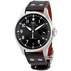 IWC 빅 파일럿 오토매틱 검은 색 다이얼 검은 색 가죽 남자 시계 IW501001