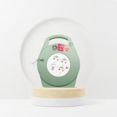 15M 3구 USB 캠핑릴선 멀티릴선 케이블박스 코드릴 민트 1.0SQ, 1개