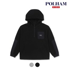 폴햄 폴햄키즈 남아 영스터 폴라플리스 우븐매치 후드 풀오버_PKC4TH1020