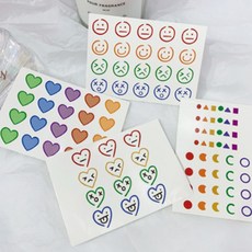 마스크하트스티커