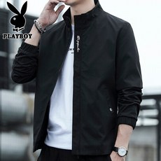 플레이보이 playboy 재킷 남자 아우터 남성복 가을·겨울 시즌 한판 트렌드 멋스러운 립넥 톱 2020 신형 캐주얼 코디 남 2013 블랙 m