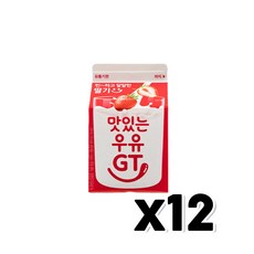남양 맛있는우유 딸기우유 팩음료 300ml x 12개
